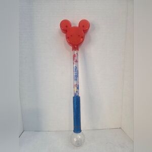 Disney On Ice Mickey Mouse Ears Light Up Flashing 20" Wand 3 Modes Red Blue